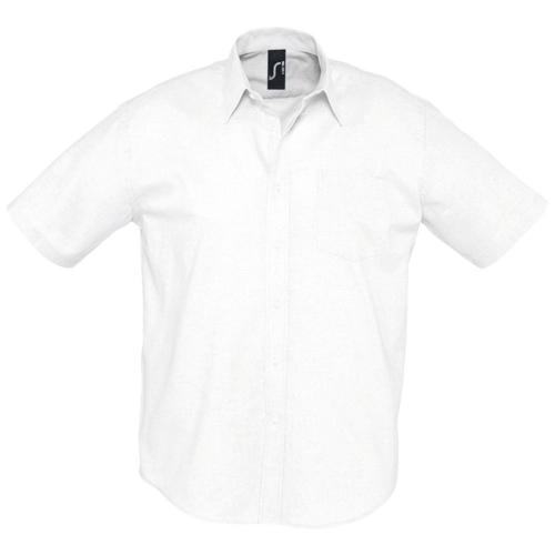 Рубашка мужская с коротким рукавом Brisbane белая, размер S