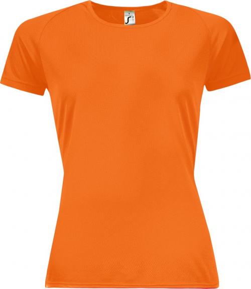 Футболка женская Sporty Women 140 оранжевый неон, размер XL