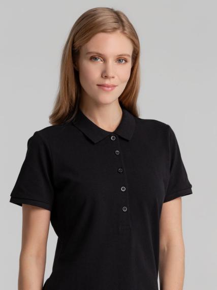 Рубашка поло женская Neptune черная, размер XL