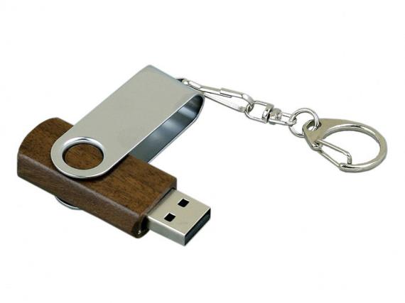 USB 3.0- флешка промо на 128 Гб с поворотным механизмом