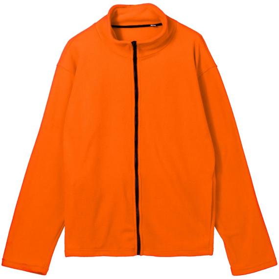 Куртка флисовая унисекс Manakin, оранжевая, размер XS/S