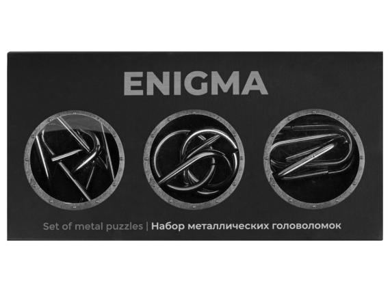 Набор из 3 металлических головоломок в мешочках «Enigma»