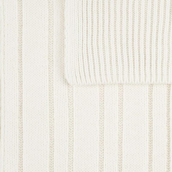 Шарф Knit Beat, белый (молочный)