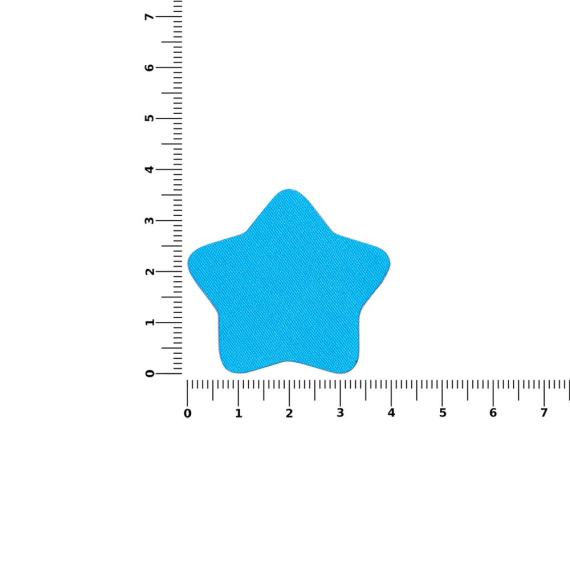 Наклейка тканевая Lunga Bial, M, голубая