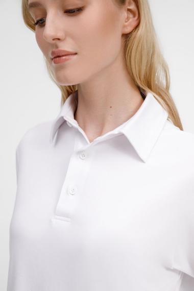 Рубашка поло унисекс Senti, белая, размер S