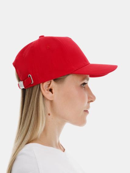 Бейсболка Long Beach, красная
