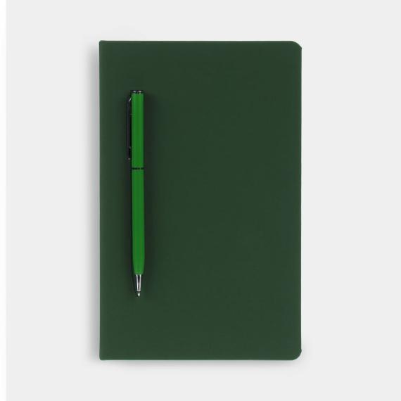Ежедневник Magnet Shall с ручкой, зеленый