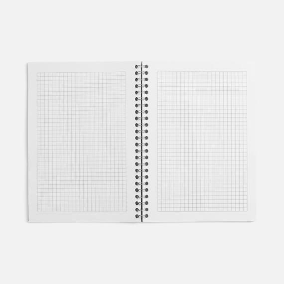 Блокнот Salvador в клетку, красный ver.2