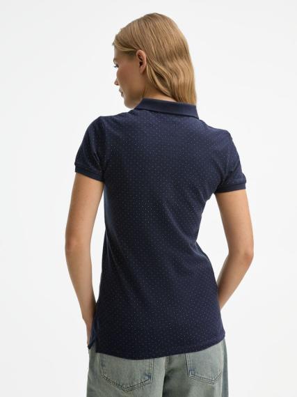Рубашка поло женская Brandy Women темно-синий с белым, размер XXL
