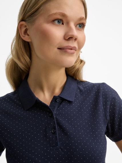 Рубашка поло женская Brandy Women темно-синий с белым, размер XXL