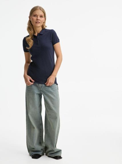 Рубашка поло женская Brandy Women темно-синий с белым, размер XXL