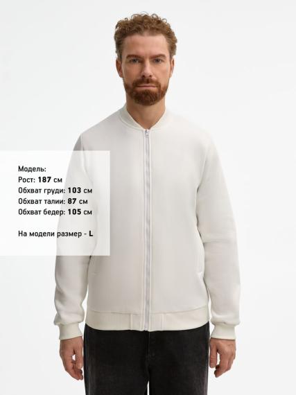 Бомбер унисекс Estado, молочно-белый, размер M