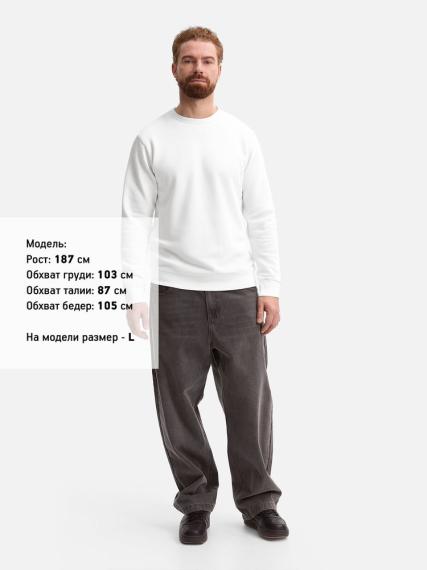 Толстовка унисекс Sully белая, размер XXL