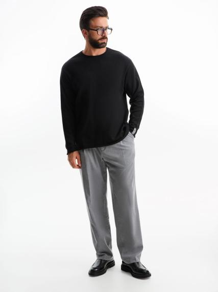 Лонгслив унисекс Siluetti Fuori, черный, размер S/M