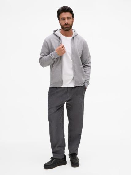 Толстовка унисекс Stone серый меланж, размер L