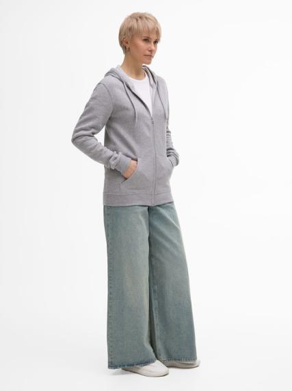 Толстовка унисекс Stone серый меланж, размер L