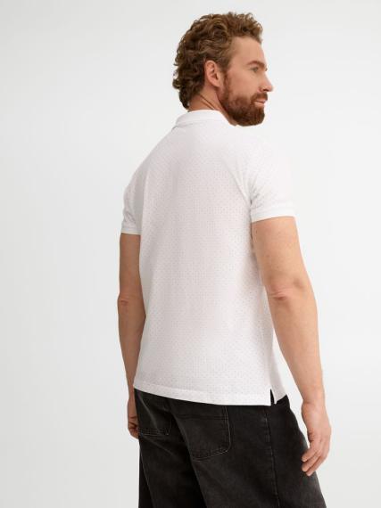 Рубашка поло мужская Brandy Men, белая с темно-синим, размер XL