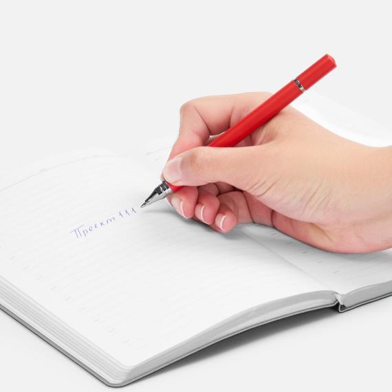 Ручка шариковая и вечный карандаш Diptych, ярко-красная