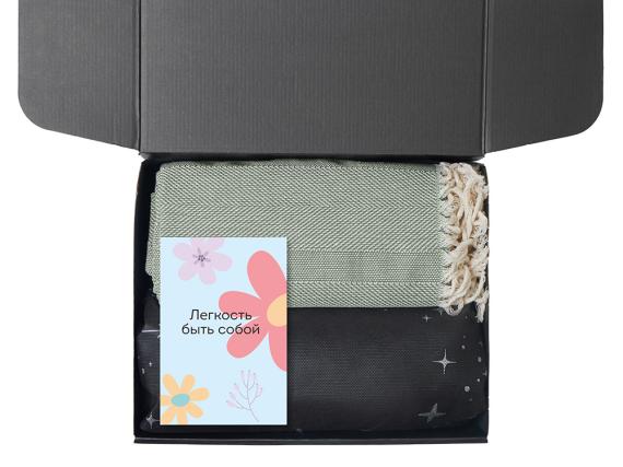 Подарочный набор «Re:f. Shelter»  с пледом, зеркалом, свечой и диффузором