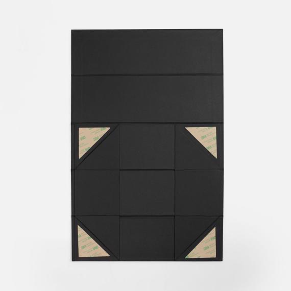 Коробка складная под бутылку Color Jacket Fold, черная