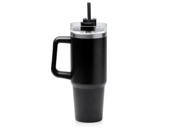 Термокружка «Крэнстон» с трубочкой и поворотной крышкой, 850 мл