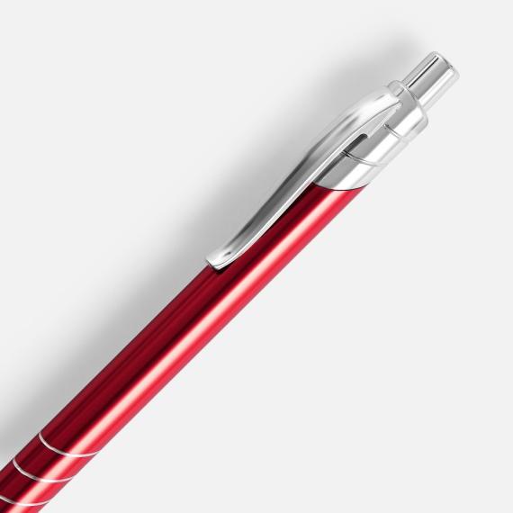 Ручка шариковая Underton Metallic, красная