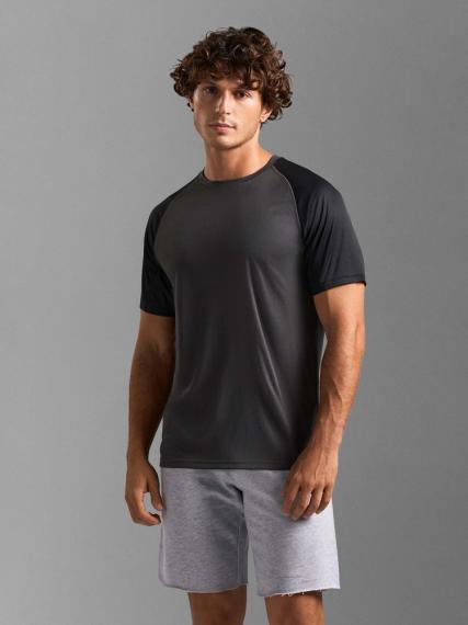 Футболка спортивная унисекс Vortex, черная, размер M