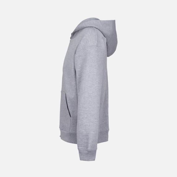 Толстовка унисекс на молнии Jelo, серый меланж, размер XS