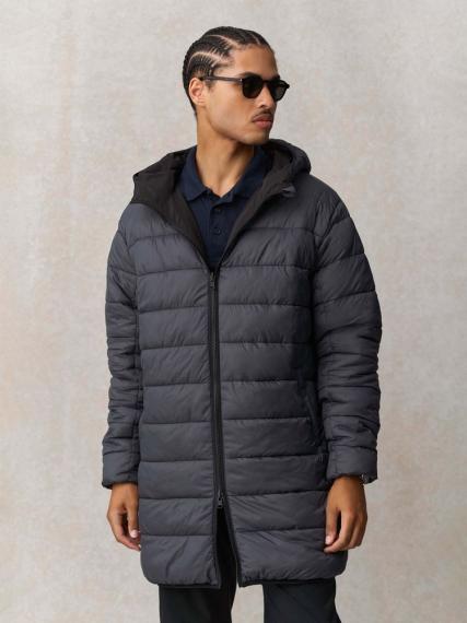 Куртка-парка унисекс Reverse, черная, размер XXL