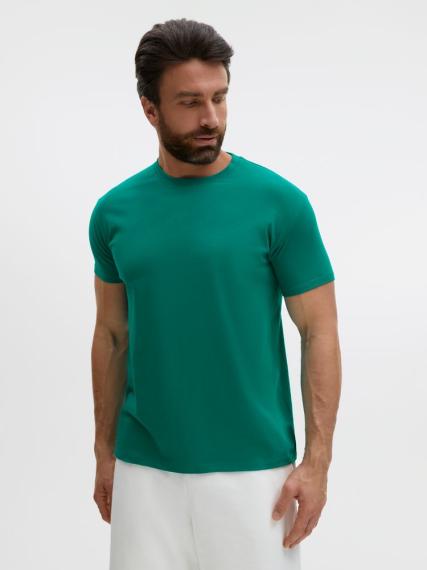 Футболка Regent 150 зеленая (изумрудная), размер XS