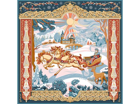 Платок «Русская зима»