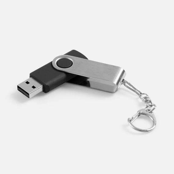 Флешка Twist, черная, 16 Гб