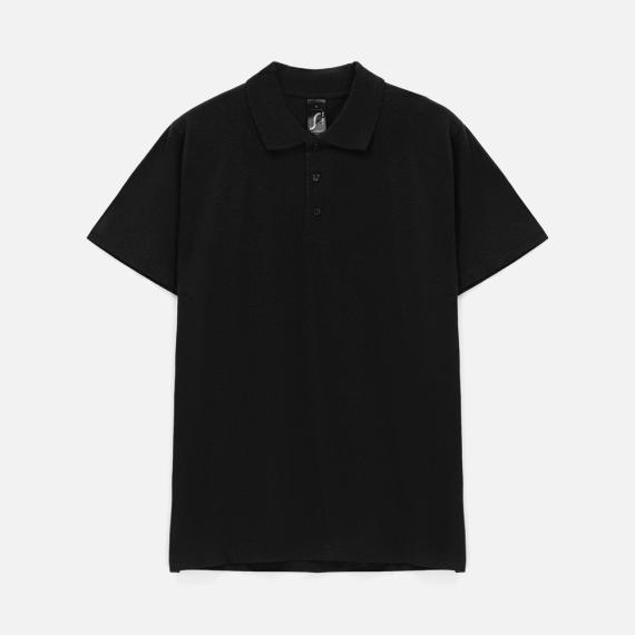 Рубашка поло мужская Prescott men 170 черная, размер XL