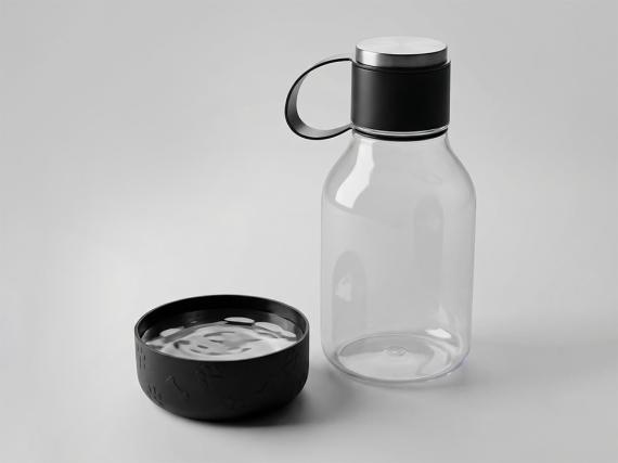 Бутылка для воды 2-в-1 «DOG BOWL BOTTLE», 1500 мл 