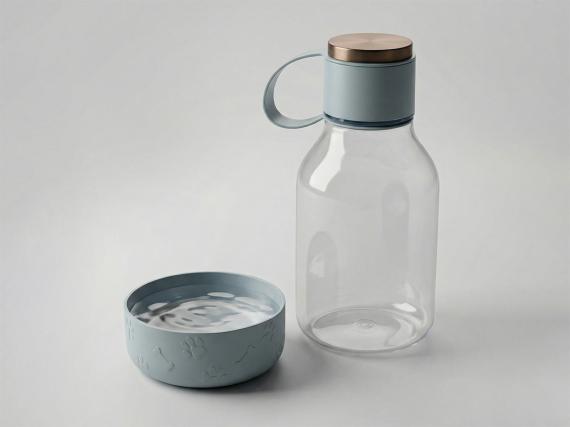 Бутылка для воды 2-в-1 «DOG BOWL BOTTLE», 1500 мл 