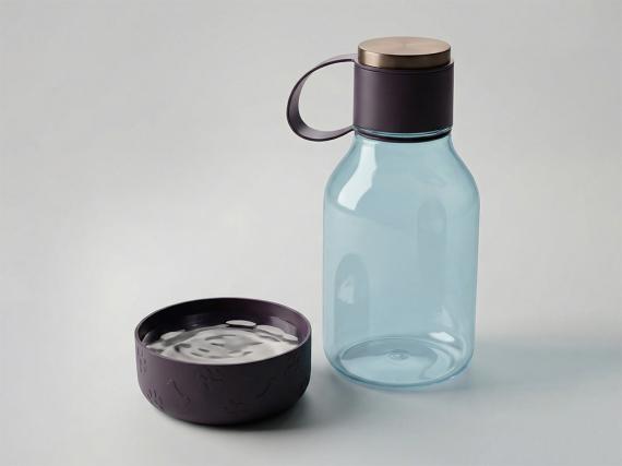 Бутылка для воды 2-в-1 «DOG BOWL BOTTLE», 1500 мл 
