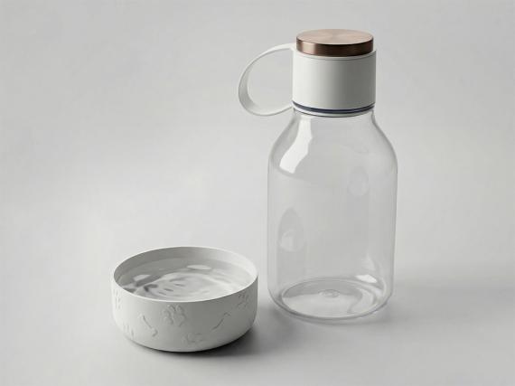 Бутылка для воды 2-в-1 «DOG BOWL BOTTLE», 1500 мл 